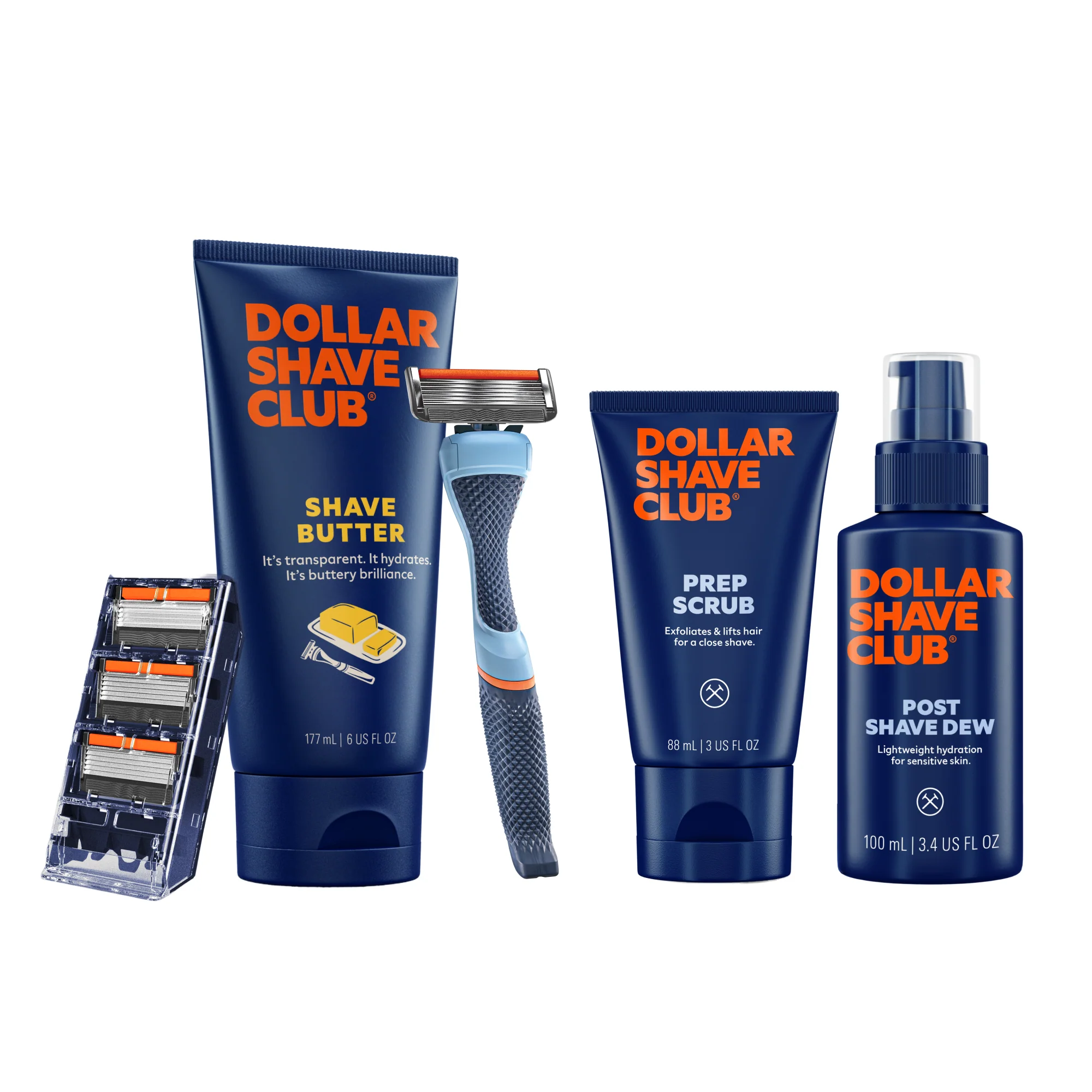 The Full Ritual Shave Set - Blue 1 The Full Ritual Shave Set - Blue